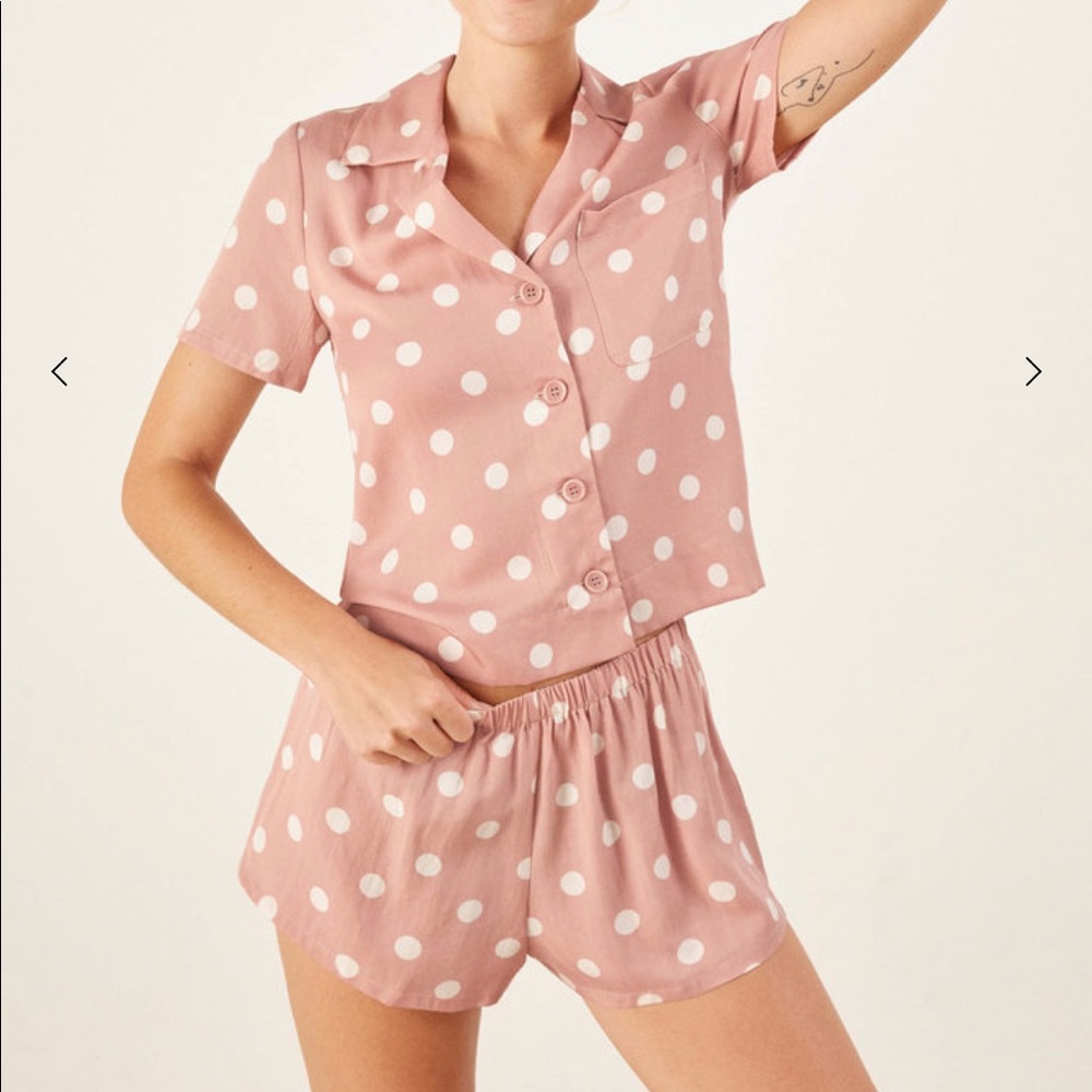 Reformation Pajama Short Set
